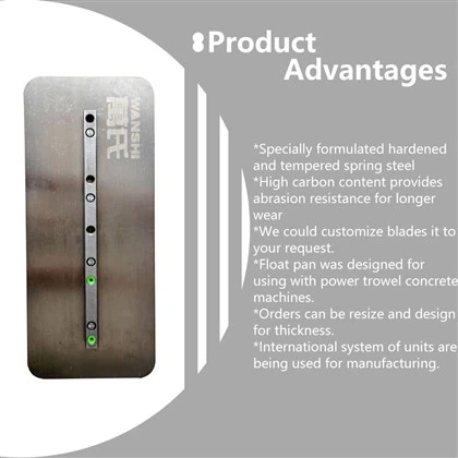 VANSE OEM Maat Bestrating Engineering Blad Afwerking Beton Troffelblad Voor Beton Polijstblad Krachttroffels